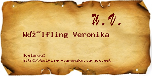 Wölfling Veronika névjegykártya