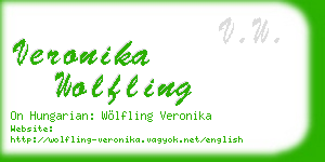 veronika wolfling business card